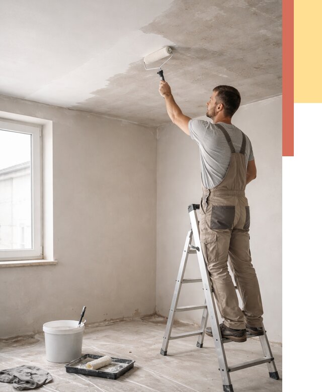 Грунтовка потолка в Салавате от 2667 руб. — быстро и недорого | ОТДЕЛОЧНИК-Слв