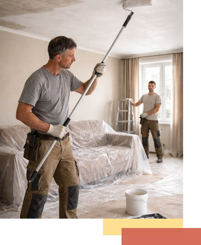 Грунтовка потолка в Салавате — подготовка под покраску и отделку