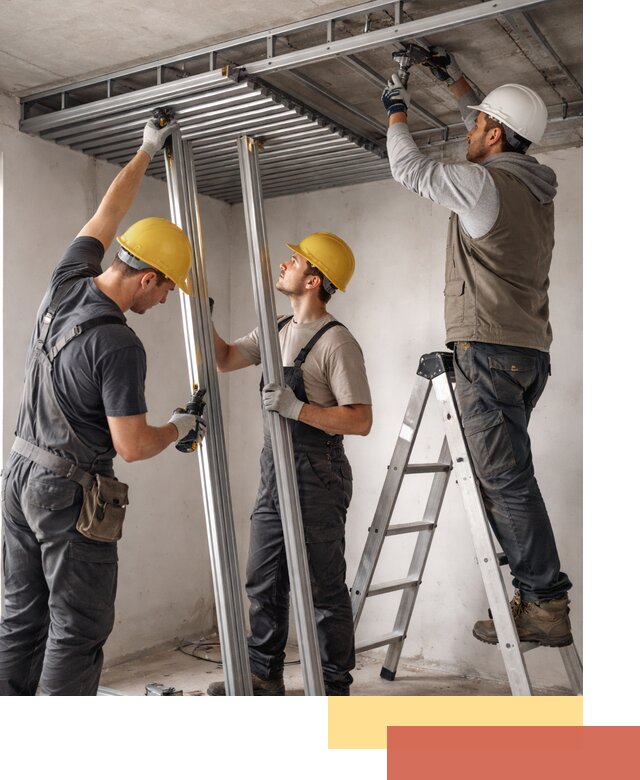 Монтаж реечного потолка под ключ в Салавате