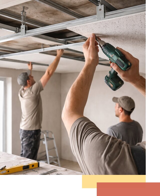 Монтаж акустического потолка в Салавате под ключ