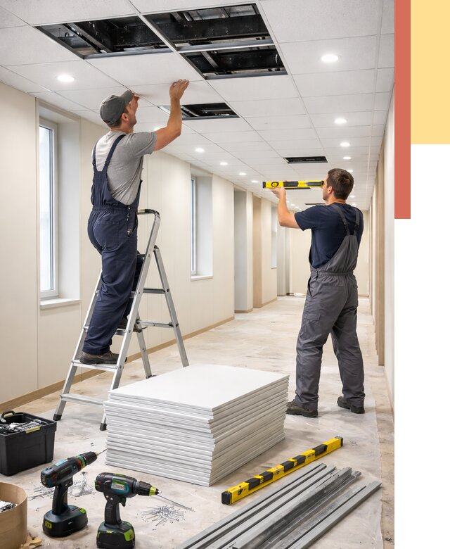 Ремонт потолка Армстронг в Салавате от 4801 руб. — быстро и недорого | ОТДЕЛОЧНИК-Слв