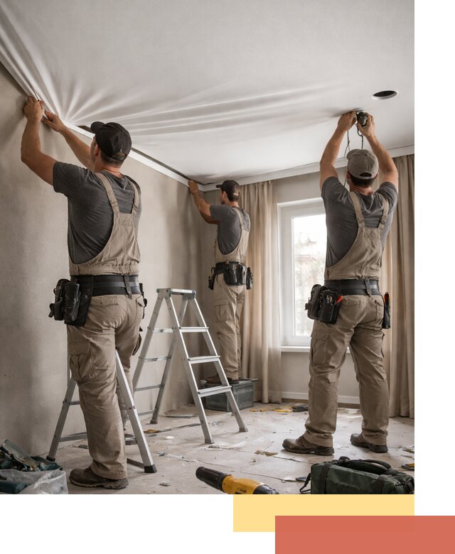 Монтаж матового натяжного потолка в Салавате качественно и быстро