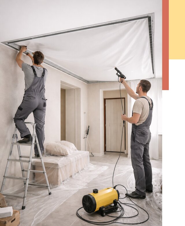 Монтаж натяжного потолка в прихожей в Салавате от 2827 руб. под ключ | ОТДЕЛОЧНИК-Слв