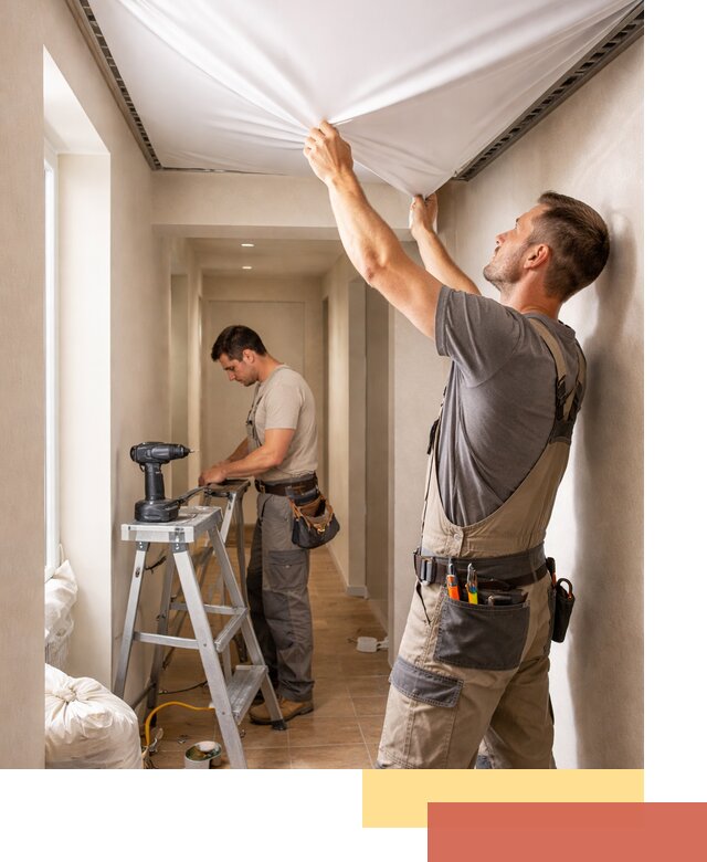 Монтаж натяжного потолка в прихожей в Салавате