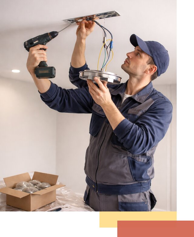 Установка люстры в натяжной потолок в Салавате