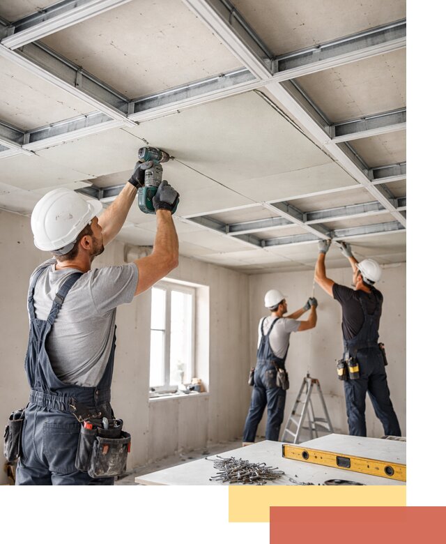 Кессонный потолок из гипсокартона под ключ в Салавате