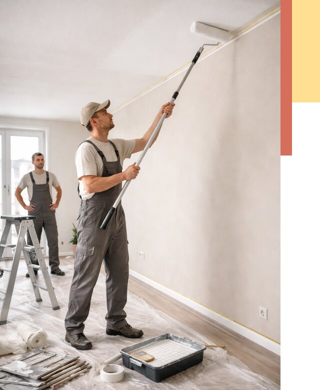 Покраска потолка из гипсокартона в Салавате от 4801 руб./м2 — услуги под ключ | ОТДЕЛОЧНИК-Слв