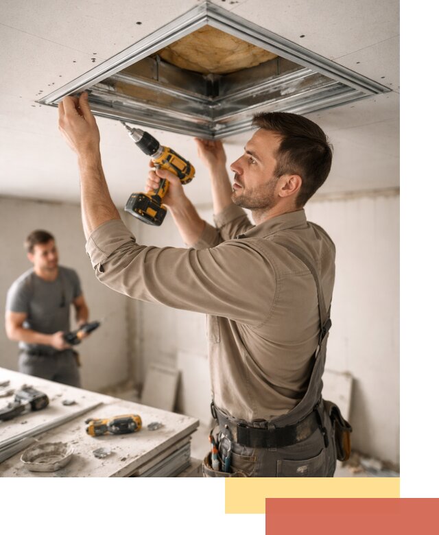 Монтаж люка в потолок из ГКЛ в Салавате