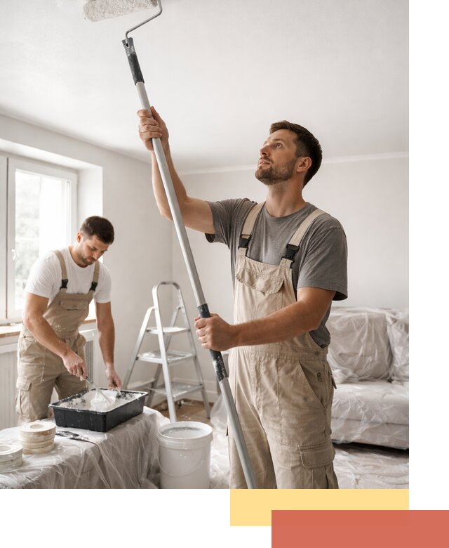 Покраска потолка водоэмульсионной краской в Салавате