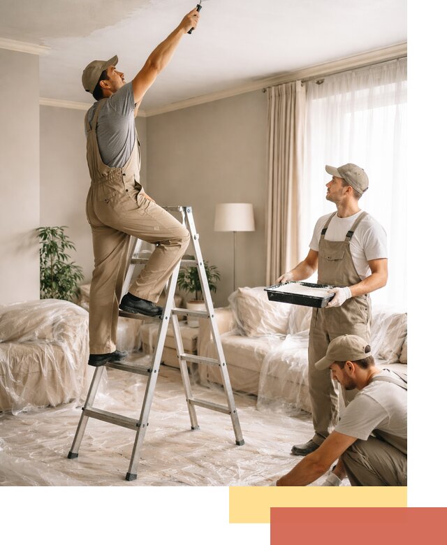 Покраска потолков акриловой краской в Салавате качественно и быстро