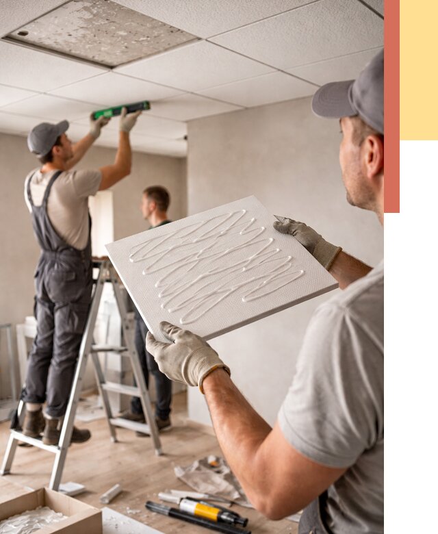 Монтаж потолочной плитки в Салавате от 4801 руб. — быстро и недорого | ОТДЕЛОЧНИК-Слв