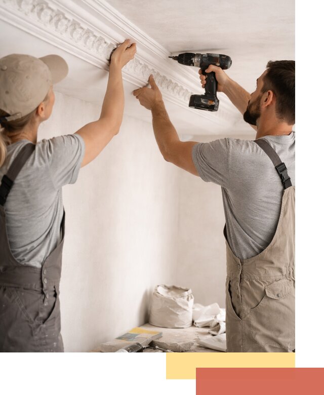 Профессиональный монтаж лепнины на потолок в Салавате