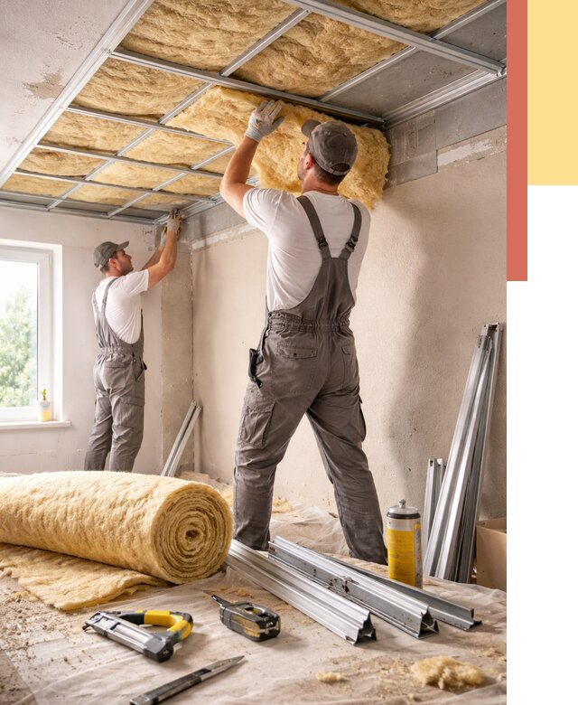 Утепление потолка в Салавате от 7682 руб/м2 — недорого, быстро, под ключ | ОТДЕЛОЧНИК-Слв