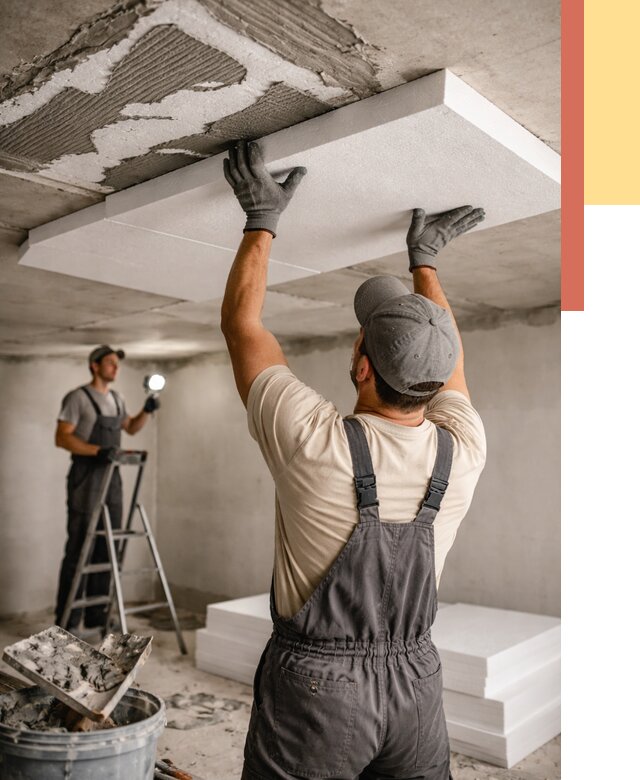 Утепление потолка пенопластом в Салавате от 4801 руб/м2 — недорого и быстро | ОТДЕЛОЧНИК-Слв